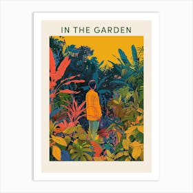 In The Garden Poster Yellow 1 Art Print