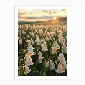 Lily Of The Valley Knitted In Crochet 1 Art Print