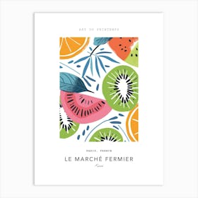 Kiwi Le Marche Fermier Poster 4 Art Print