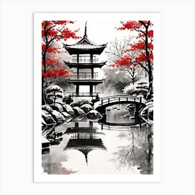 Japanese Pagoda 1 Art Print