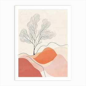 Tree In The Wind Art Print