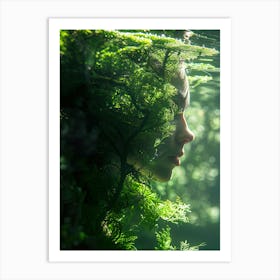 Underwater Portrait Of A Woman Art Print