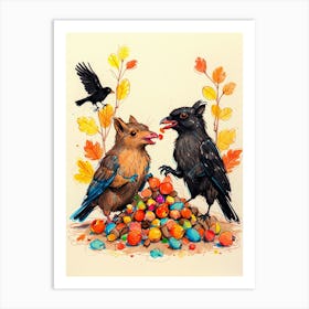 Crows 7 Art Print