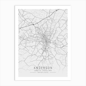 Anderson South Carolina Art Print