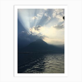 Sunrise at Lago di Como, Italy Art Print