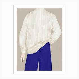 Beige Sweater Art Print