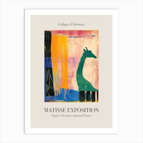 Giraffe 5 Matisse Inspired Exposition Animals Poster Art Print