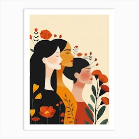 Happy Women's Day Flowers Inspire Inclusion Art Print