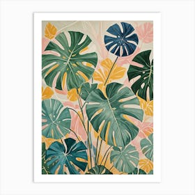 Monstera Leaves Art Print