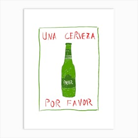 Beer Art Print Art Print