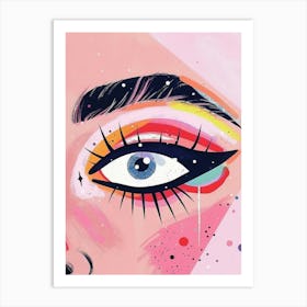 Eye Painting 2 Art Print