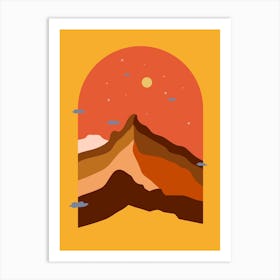 Himalaya Mid Century Art Print