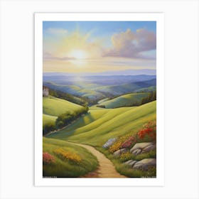 Piedmont, beauty of nature, USA. Art Print