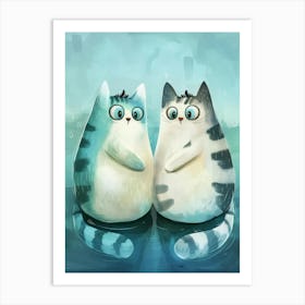 Cute Cats Art Print