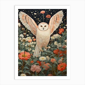 Snowy Owl 2 Detailed Bird Painting Art Print