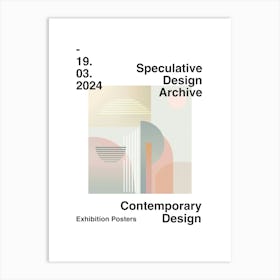 Speculative Design Archive Abstract Poster 18 Art Print