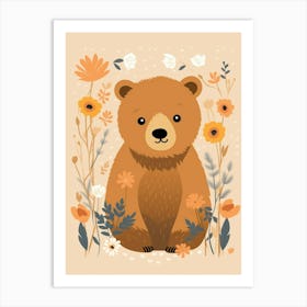 Baby Animal Illustration  Bear 5 Art Print