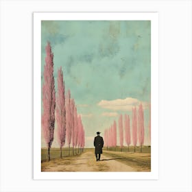 Pink Trees Art Print