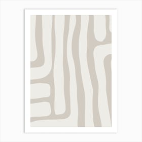 Neutral Abstract Art 1 Art Print