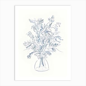 Flowers In A Vase 7 Art Print
