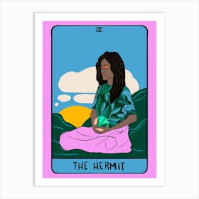 The Hermit Tarot Card Art Print