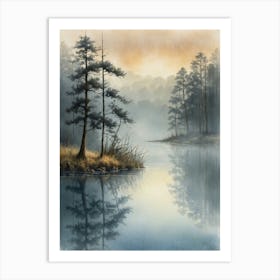 Misty Morning 1 Art Print