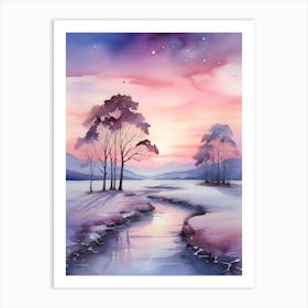 Winter Landscape Painting . 3 1 Art Print