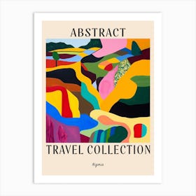 Abstract Travel Collection Poster Nigeria 4 Art Print