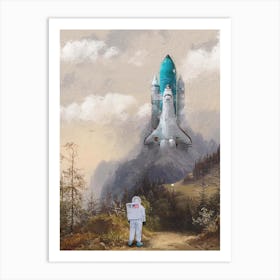 Missed The Shuttle Art Print