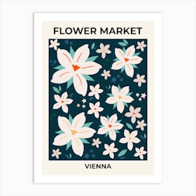 Flower Market Vienna Autria Art Print