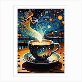 Coffee Fairy Art Print