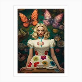 Alice In Wonderland Kitsch 5 Art Print