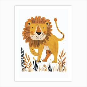 Barbary Lion Hunting 3 Art Print