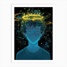 Boy With The Angel'S Crown Art Print