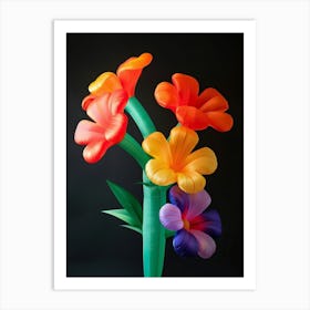 Bright Inflatable Flowers Marigold 1 Art Print