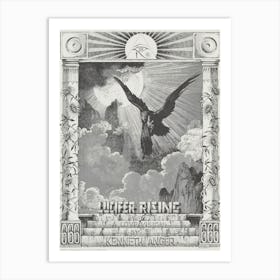 Lucifer Rising Film Poster (Rare) Symbolic Works Third Eye Symbol - Featuring Art by Gustave Doré Art Print