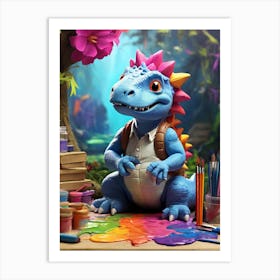 Dinosaur Painting 7 Art Print