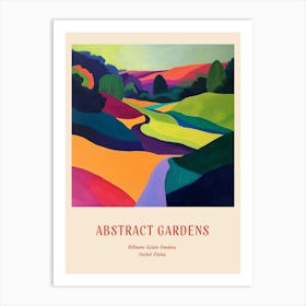 Colourful Gardens Biltmore Estate Gardens Usa 1 Red Poster Art Print