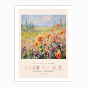 Champ De Fleurs, Floral Art Exhibition 10 Art Print