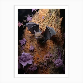 Blyths Horseshoe Bat Vintage Illustration 3 Art Print