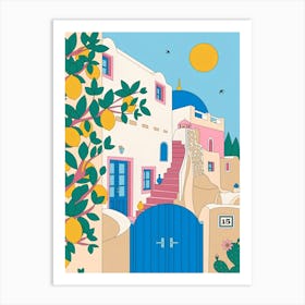 Santorini 3 Art Print