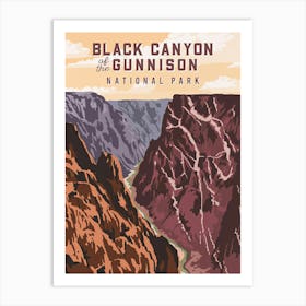 Black Canyon And The Gunnison National Park Art Print