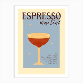 Espresso Martini Art Print