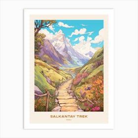 Salkantay Trek Peru 1 Hike Poster Art Print