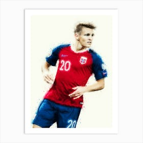 Martin Ødegaard Norway Art Print