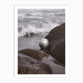 Disco Ball On The Shore Photo 1 Art Print