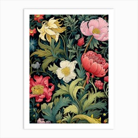 Floral Wallpaper 166 Art Print