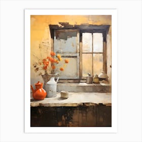 Old Stone Farm Warm Tones 6 Art Print