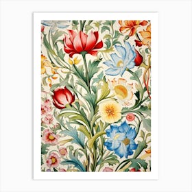 Floral Pattern 46 Art Print