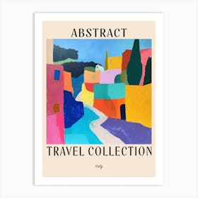 Abstract Travel Collection Poster Italy 7 Art Print